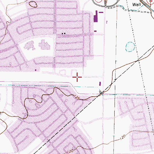 Topographic Map of West Harris County Emergency Medical Services Station 1, TX