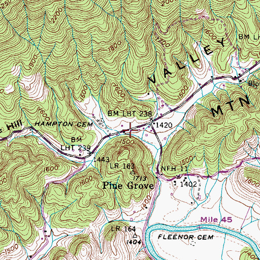 Topographic Map of Goodson - Kinderhook Fire and Rescue Station 2, VA