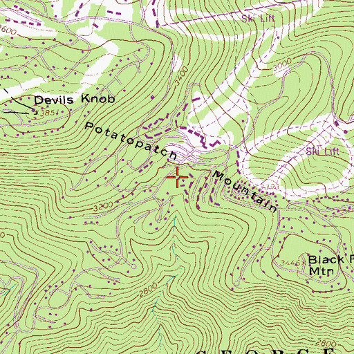 Topographic Map of Wintergreen Fire and Rescue Station 1, VA