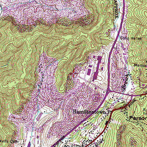 Topographic Map of LifeCare Ambulance Service Wise, VA