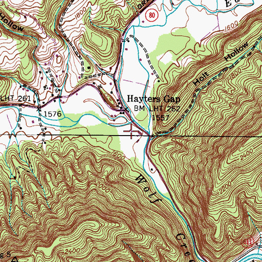 Topographic Map of Valley Rescue Squad, VA