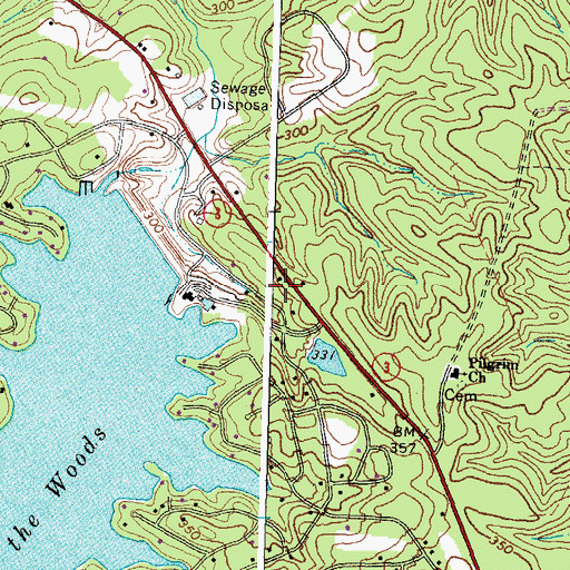 Topographic Map of Orange County Rescue Squad Station 29, VA