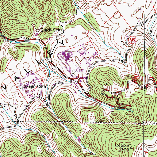Topographic Map of Cleveland Lifesaving Crew, VA