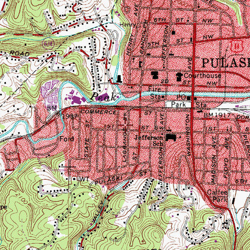 Topographic Map of Regional Emergency Medical Services Station 5, VA