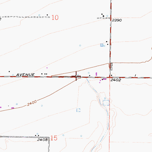 Topographic Map of Little Rock Wash, CA
