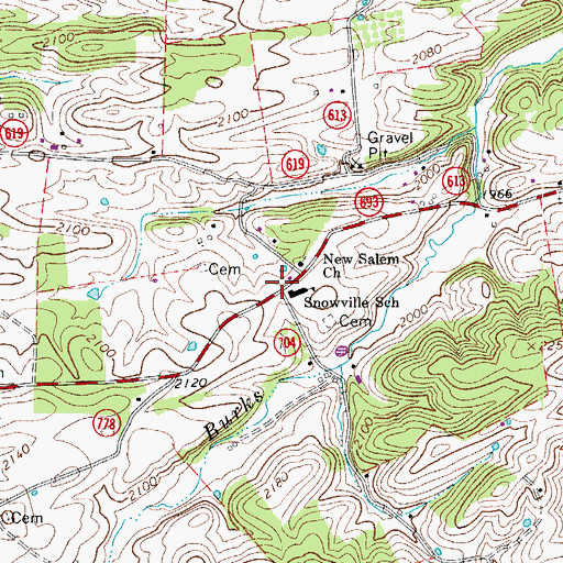 Topographic Map of Regional Emergency Medical Services Station 3, VA