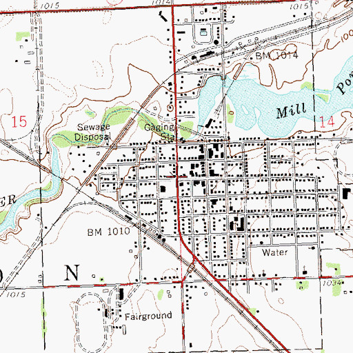 Topographic Map of Appleton Ambulance Service, MN