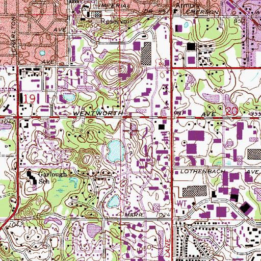 Topographic Map of Healtheast Care System West Saint Paul, MN
