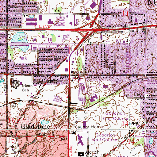 Topographic Map of Maplewood Emergency Medical Services, MN