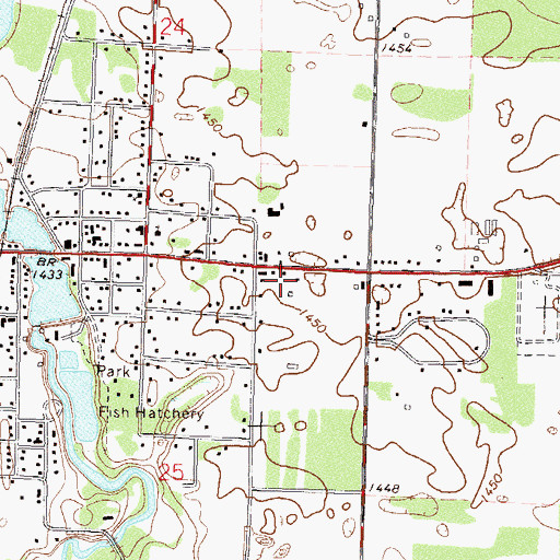 Topographic Map of North Ambulance Park Rapids, MN