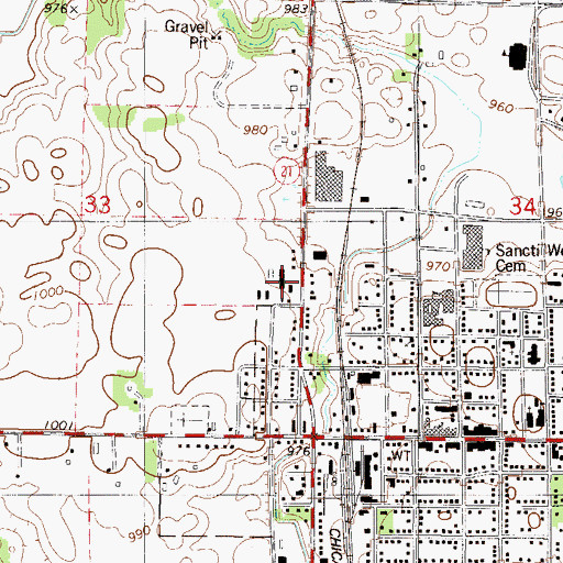 Topographic Map of North Memorial Ambulance New Prague, MN
