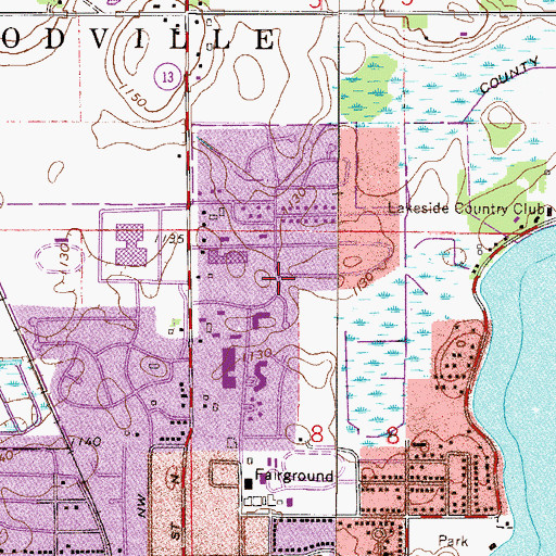 Topographic Map of North Memorial Ambulance Waseca, MN
