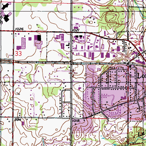 Topographic Map of North Memorial Ambulance Service Long Lake, MN