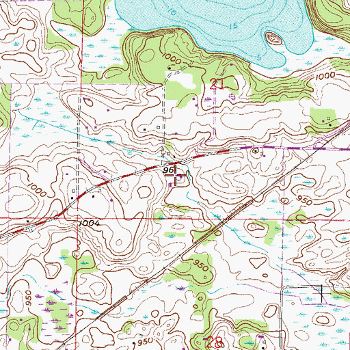 Topographic Map of Ridgeview Ambulance Service Minnetrista, MN
