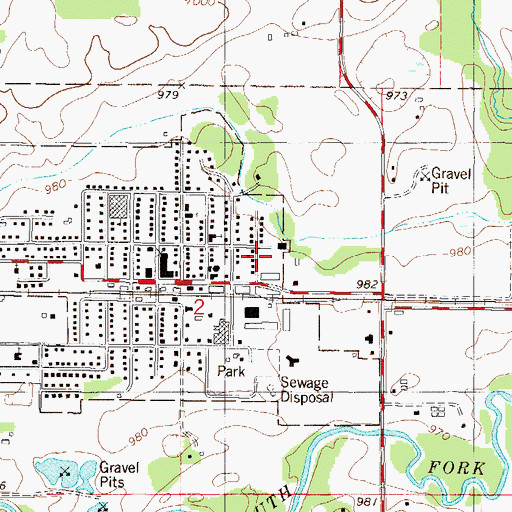 Topographic Map of Ridgeview Ambulance Service Lester Prairie, MN