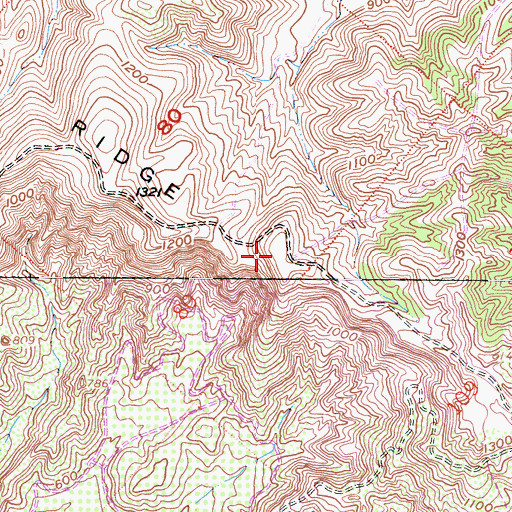 Topographic Map of Loma Ridge, CA