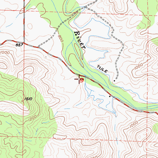 Topographic Map of Long Branch, CA