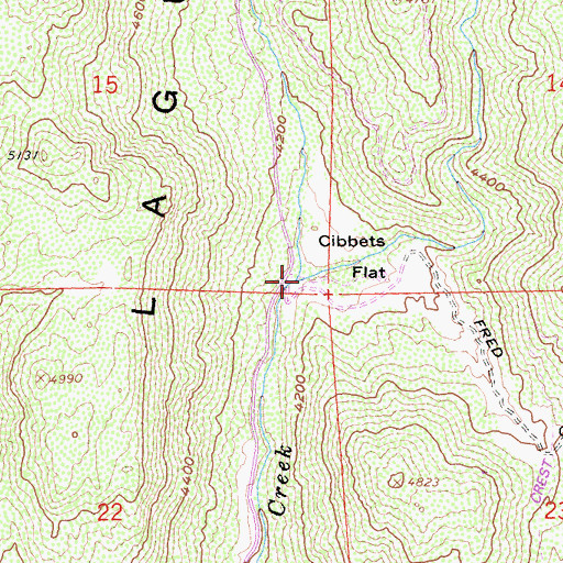 Topographic Map of Long Canyon, CA