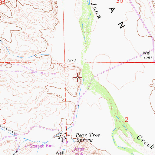 Topographic Map of Long Canyon, CA