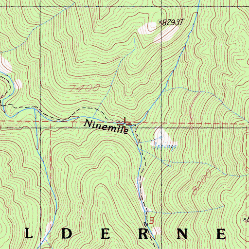 Topographic Map of Long Canyon, CA