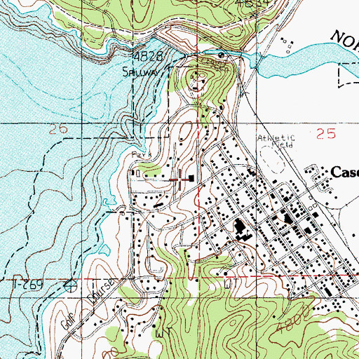 Topographic Map of Cascade Medical Center, ID