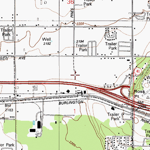 Topographic Map of Northern Idaho Advanced Care Hospital, ID