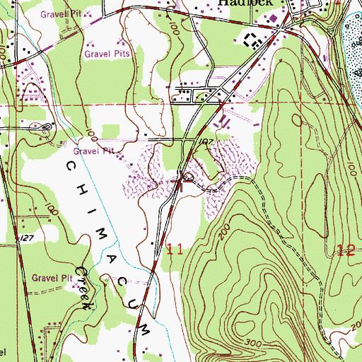 Topographic Map of Jefferson County Sheriff Port Hadlock, WA