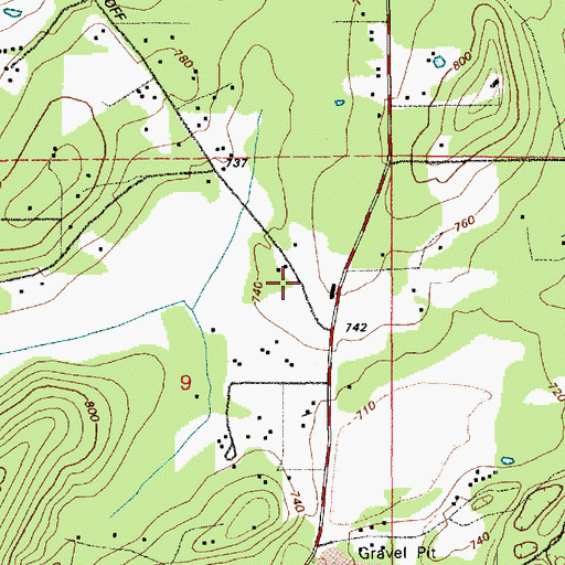 Topographic Map of Pierce County Sheriff's Office Eatonville, WA