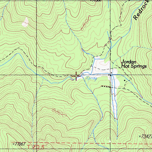 Topographic Map of Long Stringer, CA