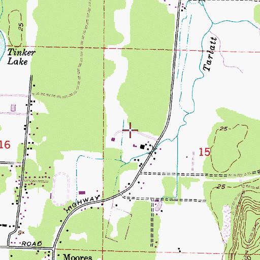 Topographic Map of Pacific County Sheriff's Office Long Beach Office, WA