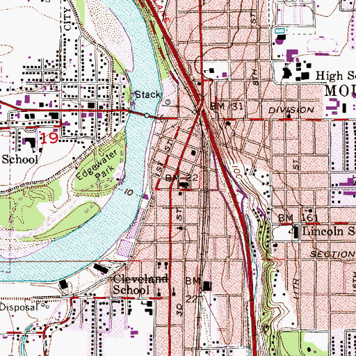 Topographic Map of Skagit County Sheriff's Office, WA