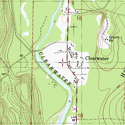 Topographic Map of Jefferson County Sheriff's Office Forks Substation, WA