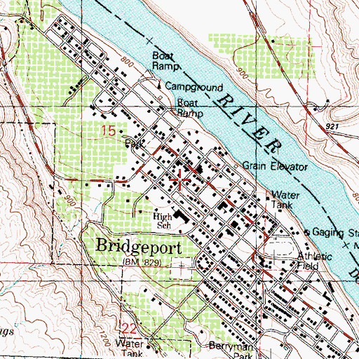 Topographic Map of Douglas County Sheriff's Office, WA