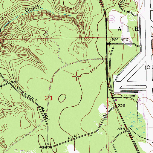 Topographic Map of Mukilteo Police Department, WA