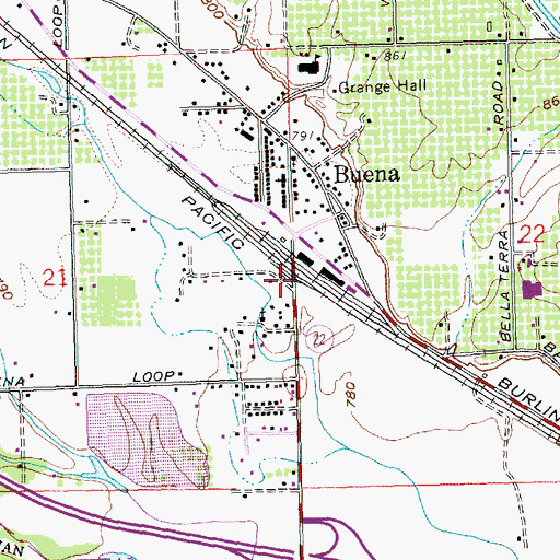 Topographic Map of Yakima County Sheriff's Office, WA
