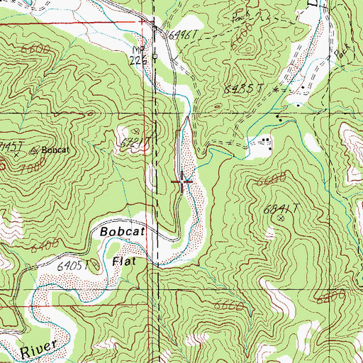 Topographic Map of Campbell Blue Creek, AZ