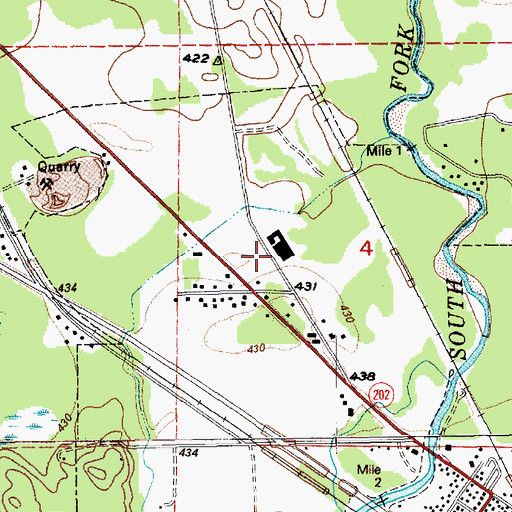 Topographic Map of King County Sheriff North Bend, WA