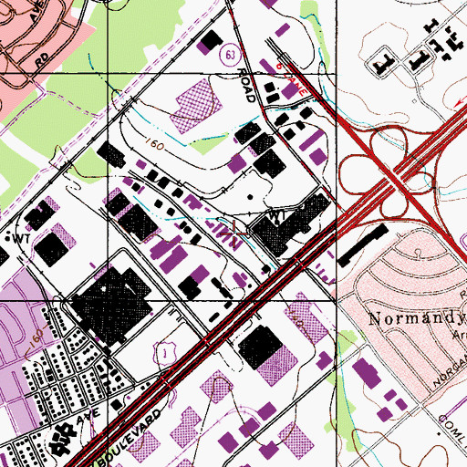 Topographic Map of Hitech Ambulance, PA