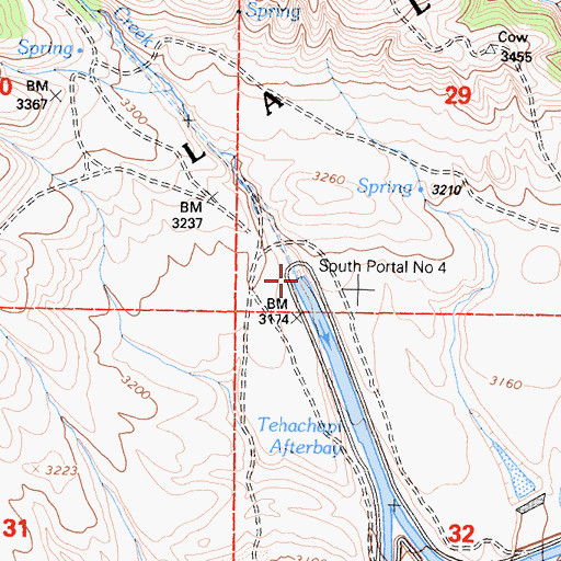 Topographic Map of Los Alamos Creek, CA