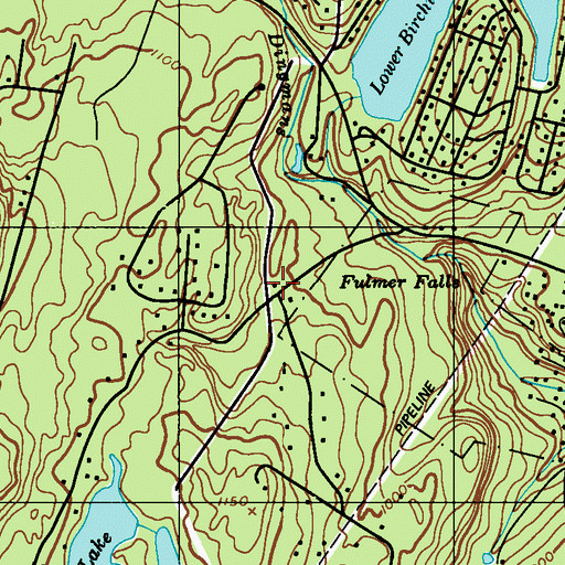 Topographic Map of Delaware Township Volunteer Ambulance Corps, PA