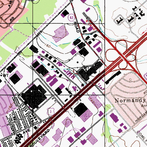 Topographic Map of MedCross Ambulance, PA