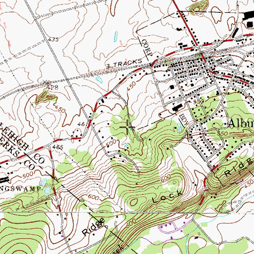 Topographic Map of Erbrick Medical Transport, PA
