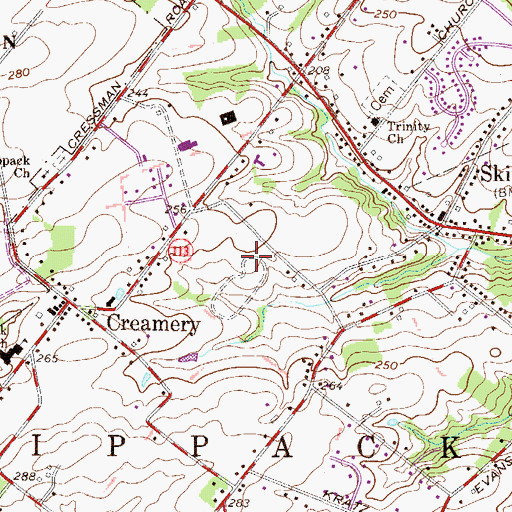Topographic Map of Skippack Emergency Medical Services, PA