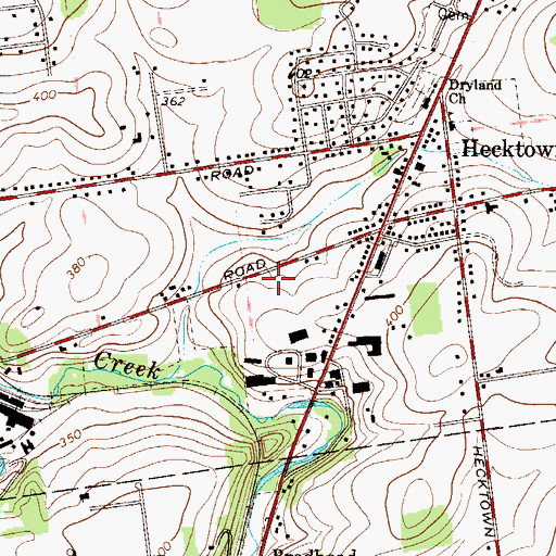 Topographic Map of Hecktown Volunteer Ambulance Corps, PA