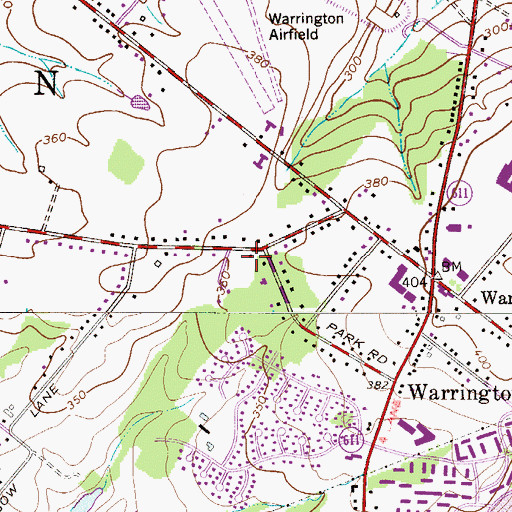 Topographic Map of BelMed Ambulance, PA
