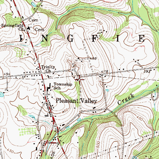 Topographic Map of Upper Bucks Regional Emergency Medical Services Station 141, PA