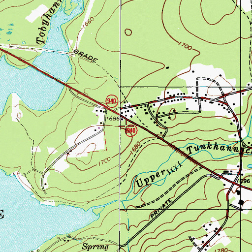 Topographic Map of Pocono Mountain Regional Emergency Medical Services Station 11 Pocono Lake, PA