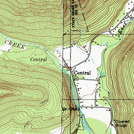 Topographic Map of Sugarloaf Community Rescue and Ambulance, PA
