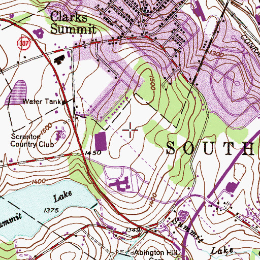 Topographic Map of Community Life Support Systems, PA