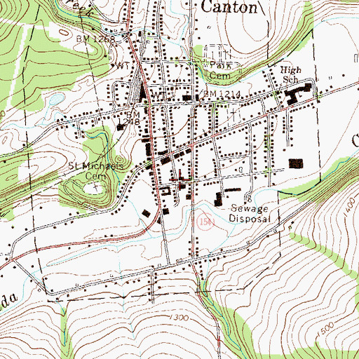 Topographic Map of Western Alliance Emergency Services Satellite Station 1, PA